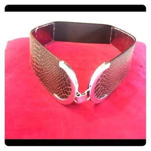 ❌SOLD❌ Alligator-embossed fashion belt